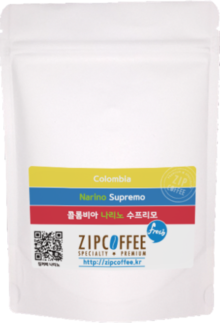 콜롬비아 수프리모 나리노 산미 약간 있는 고소한 당일로스팅 원두 커피, 100g, 홀빈, 1개