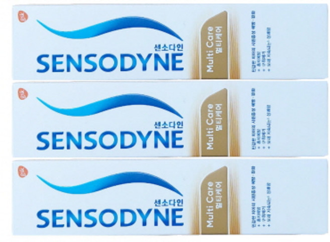 센소다인 멀티케어 시린이개선 치약, 100g, 3개