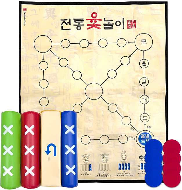 자이언트 윷놀이 소형, 혼합색상, 1개