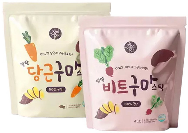 자연시간 말랑촉촉 비트구마스틱 당근구마스틱 고구마말랭이, 1개