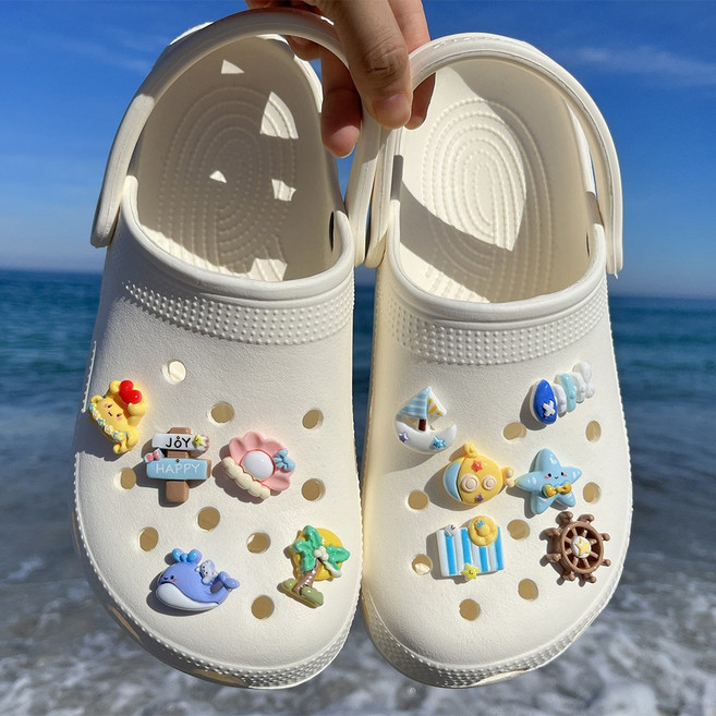동행 바다 파츠 11pcs 세트 신발 꾸미기 악세사리 슬리퍼 데코 파츠 바다 감성 폭발