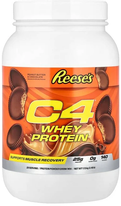 C4 / Cellucor C4® 유청 단백질 Rease's 땅콩 버터 및 초콜릿 맛 1.13kg(2.48lb) CLL-13590, C4 / 셀루코어 Cellucor, C4® 유청 단백, 1, 1.13kg - 쿠팡
