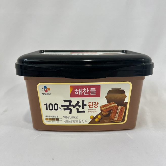 해찬들 100% 국산된장, 900g, 1개