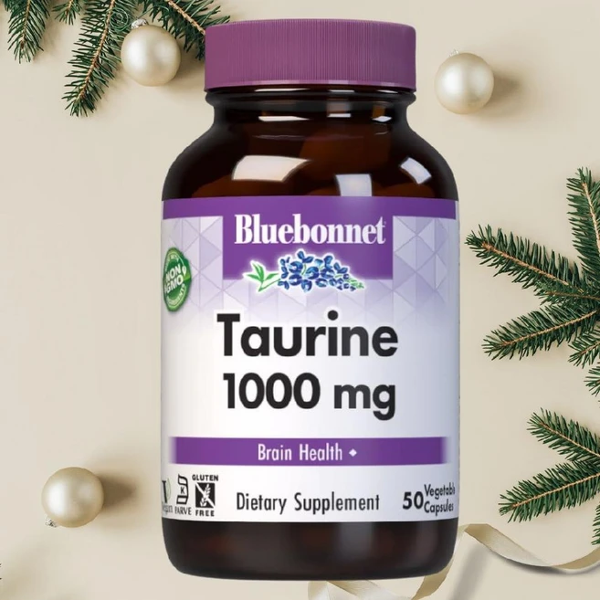 블루보넷 뉴트리션 1일 1정 타우린 1000mg 베지 캡슐 50정, 1개 - 쿠팡