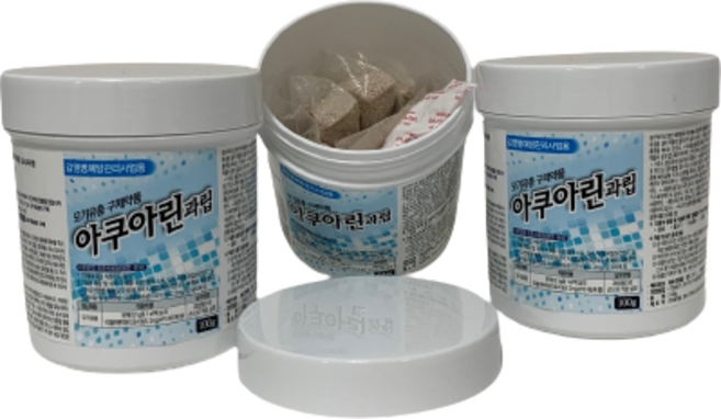 모기유충 구제 방제 아쿠아린과립100g 변기투입 편리한사용 살충성분업 보건소사용 애쿼그린, 1개