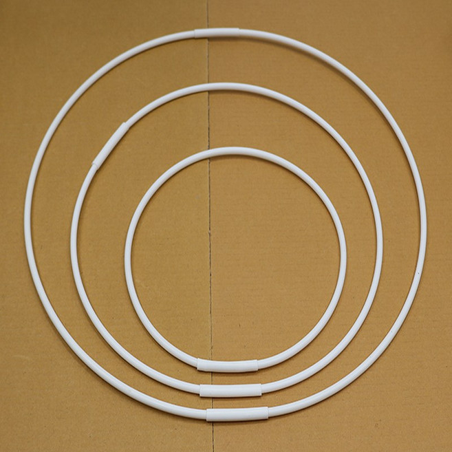 연결식 pvc 6mm 파이프 24~90cm 서클 오링 후프 원형 마크라메 드림캐처, 50~68cm(파이프3+연결3)