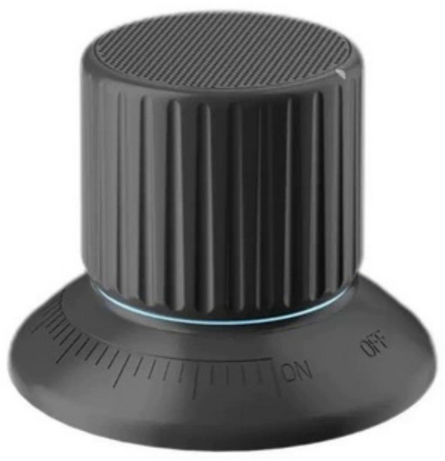 BRUNO Bluetooth IPX4 BDE060-BGY 브루노 볼륨 노브 스피커 무선 방수 음량 조정, 다크그레이