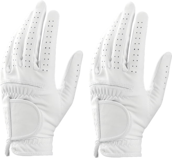 온마인(OnMine) 마인 세탁가능 고급 극세사(0402) 덧뎀 합피 골프장갑, 화이트, 2개
