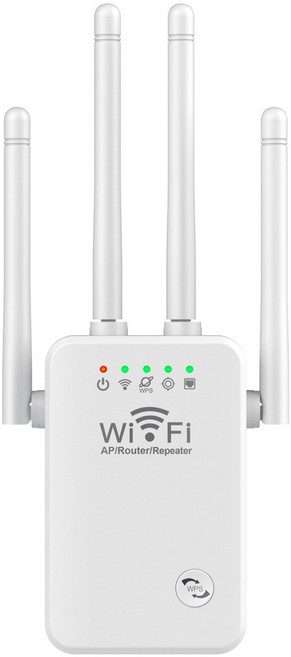 無線訊號延伸器 WiFi訊號放大器 無線中繼器 家用WiFi擴展器 高速無線傳輸 簡單設定 安全加密, 1個, 3114白
