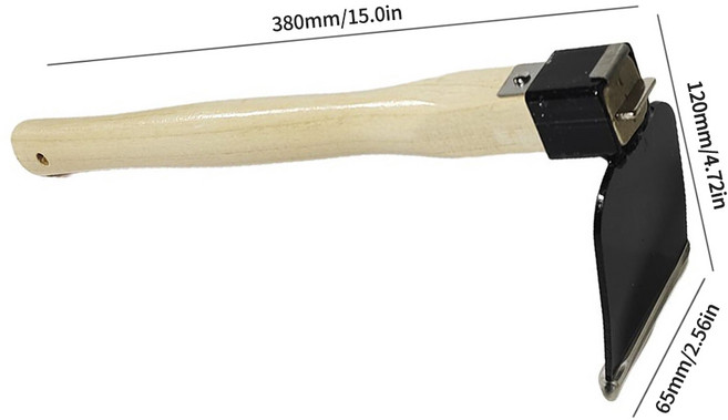 나무 손잡이가 달린 정원 발톱 갈퀴 4/5 이빨 강철 조임 발톱 토양 풀기 잡초 제거 원예, 03 StyleD