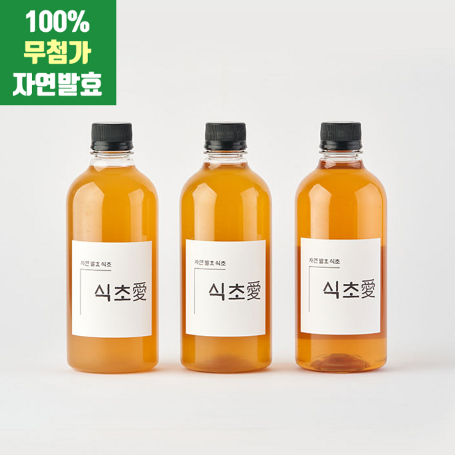 자연발효 식초 바나나식초 파인애플 아로니아 사과 생강 식초, 1개, 500ml