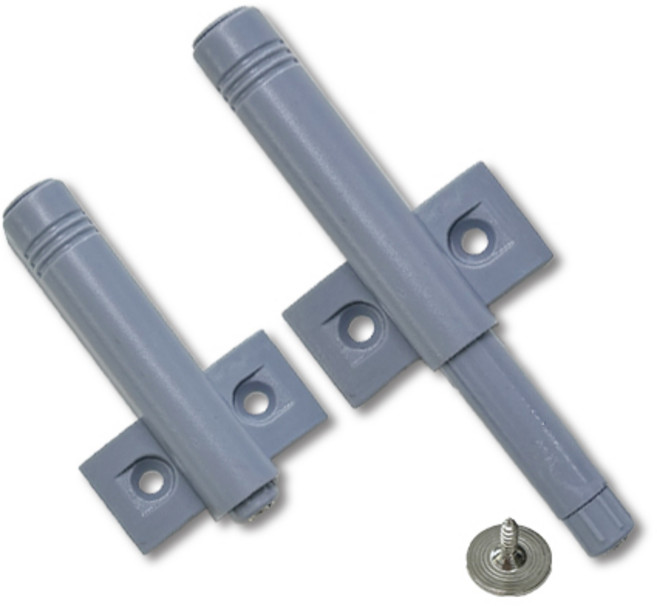 가온스토어 날개형 원터치 자석 빠찌링 댐퍼형, 10개, 그레이