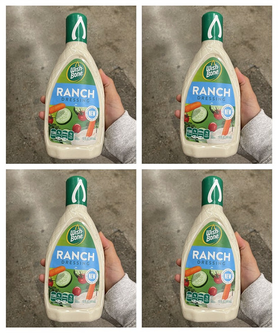 위시본 드레싱 랜치 444ml x4개 Wish Bone Ranch Dressing