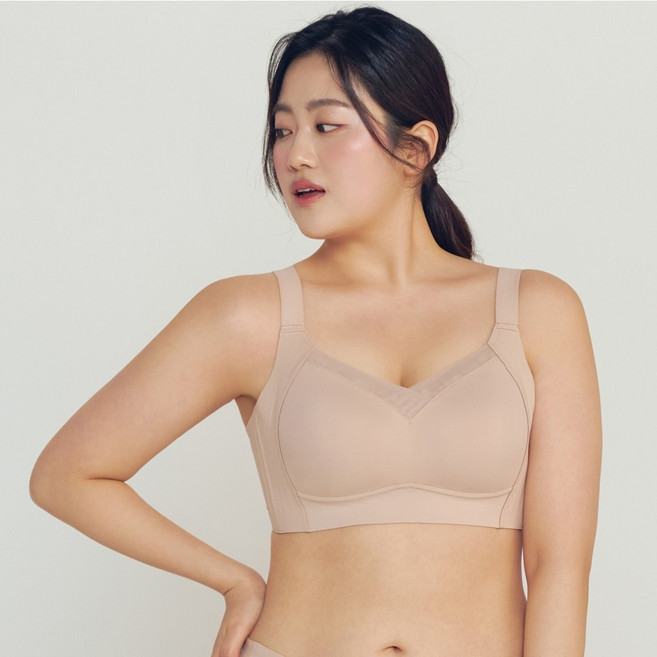 리아모르 가슴작아보이는 미니마이저 노와이어 리프팅 브라