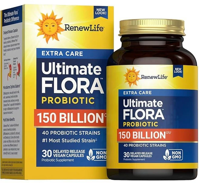 Renew Life Ultimate Flora 성인용 얼티밋 케어 프로바이오틱 1500억 30캡슐 (패키지는 다를 수 있음), 1개, 30정 - 쿠팡