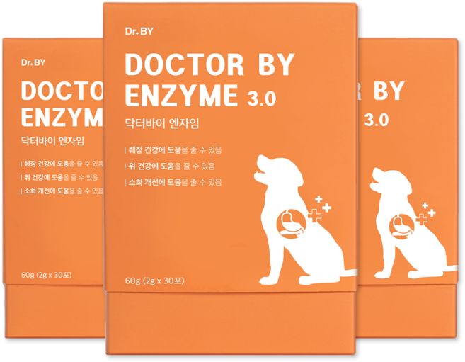 닥터바이 강아지 엔자임 영양제, 60g, 소화기능/췌장/위개선, 3개