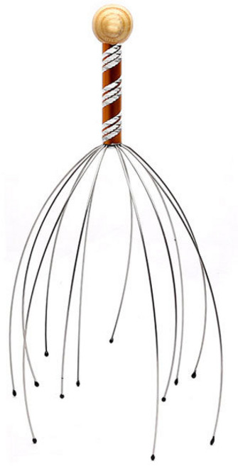 철사 머리 마사지기 벌크 (두피 맛사지기 손안마기 지, 1개