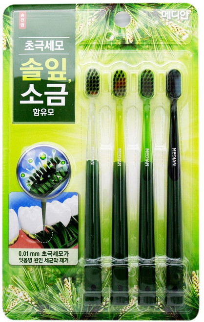 메디안 메디안 솔잎 소금 함유모-초극세모 4입, 4개입, 1개