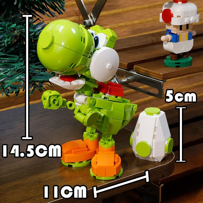 슈퍼마리오 빌딩 블록 물음표 상자 피규어 인테리어 장식 굿즈 버섯, I, 1개