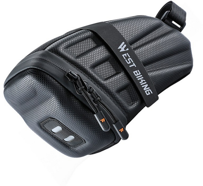시그니처베이지 자전거 탑튜브 새들백 안장 가방 YPZ395, 1개, 블랙
