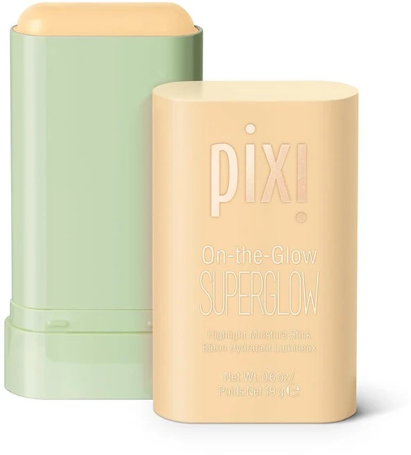 Pixi 온더글로우 슈퍼글로우 | 쉐이드 NaturaLustre | 인삼 알로에 베라 및 과일 추출물이 함유된 하이드레이팅 하이라이터 스틱 | 뺨 및 눈썹 뼈용 | 19g(0, GlidedGold - 쿠팡