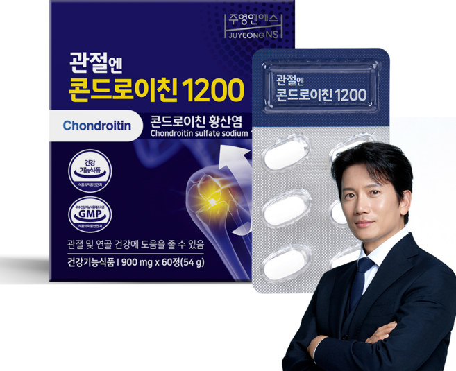 주영앤에스 관절엔 콘드로이친1200, 60정, 1개
