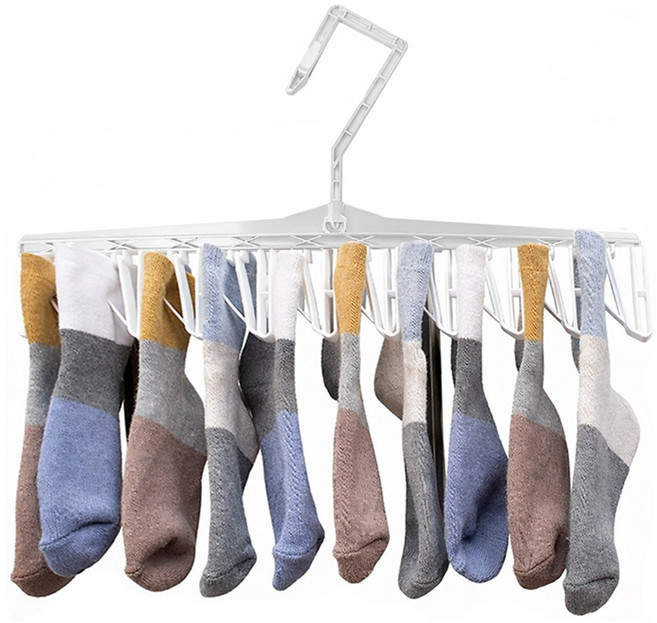 속옷 양말건조 다용도 빨래걸이 플라스틱 행거, 3개, navy(남색)