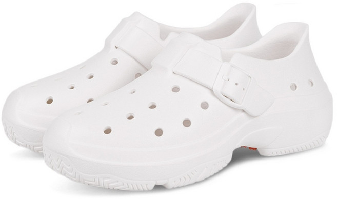 발캉스 무중력 쿠션 키높이 힐링 족저근막 기능성 버클 워킹화 실내화