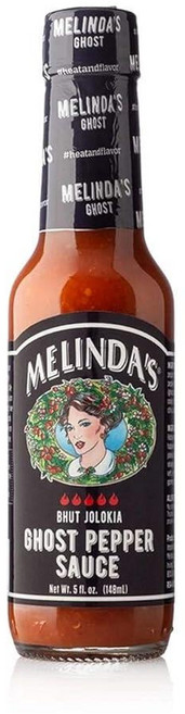 Melinda's 고스트 페퍼 핫 소스 - 고메 엑스트라 스파이시 핫소스 - 신선한 재료로 제작 고스트 페퍼(Bhut Jolokia) 하바네로 후추 당근 마늘 라임 주, Melinda's 고스트 페퍼 핫 소스 - 고메 엑스트