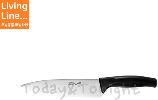 도루코 급식 주방 음식별 칼라식도 항균손잡이 위생칼 어린이집 유치원 단체급식 색깔구분 식칼 재료 분류용칼 주방칼, 검정, 1개