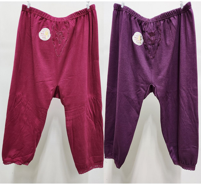 이너라인 부인용 할머니 8부 시지브 가을 겨울 내복바지 1+1 속바지