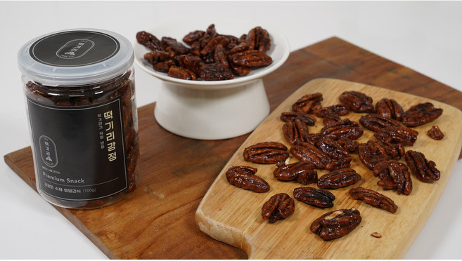 떡기리 달콤 바삭 영양만점 피칸 강정 120g, 떡기리 강정(호두), 1개