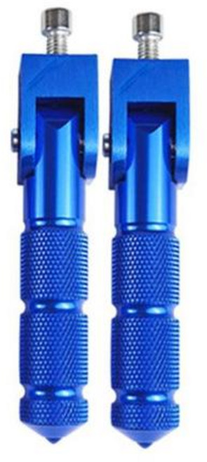 범용 접이식 오토바이 풋레스트 8mm 모터사이클 풋페그 스쿠터 변형 액세서리 드롭 쉬핑 1 쌍, [04] blue