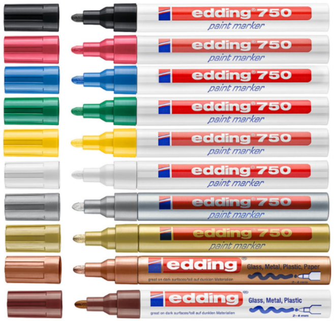 Edding 에딩 750 페인트마카 유성 에딩마카, 에딩 750 금색(053)