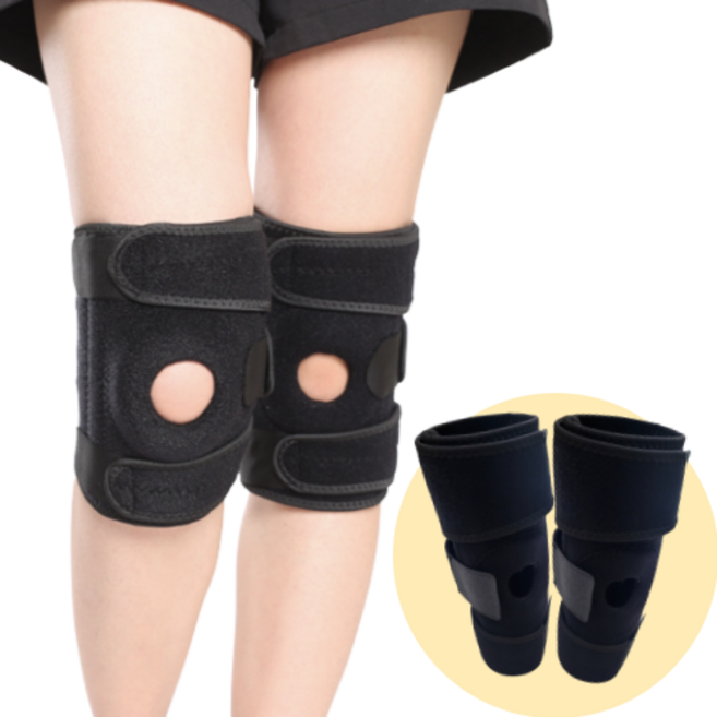 튼튼랩 3단 밴딩 무릎보호대, 2개