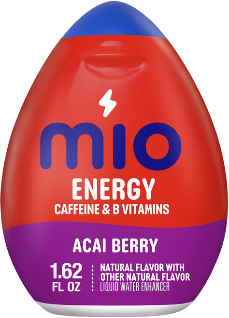 mio Energy Acai Berry 향미료 기타 천연 향 mio Energy Acai Berry Flavored with other natural flavor Liquid Wa, 1.62 Fl Oz (Pack of 1), 1개, 48ml