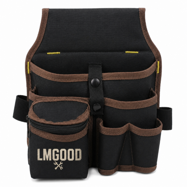 LMGOOD 작업용 다포켓 공구 못주머니 파우치, 1개