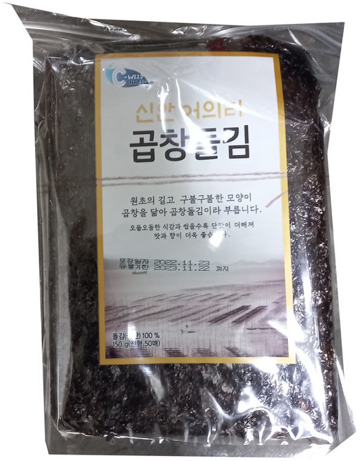 코스트코 씨위드 곱창돌김150g(50매) 예맛식품 신안어의리 곱창돌김, 1개