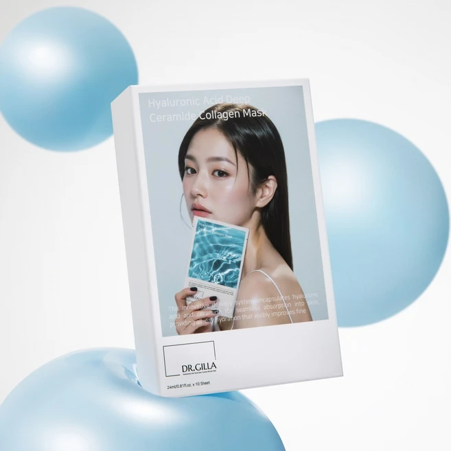 닥터길라 히알루론산 딥 세라마이드 콜라겐 마스크 10매, 1개, 10개입 - 쿠팡