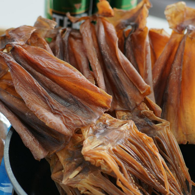 마른 쫄쫄이오징어 말린 쫄쫄이 건조 맥주 캠핑 안주, 1개, 200g