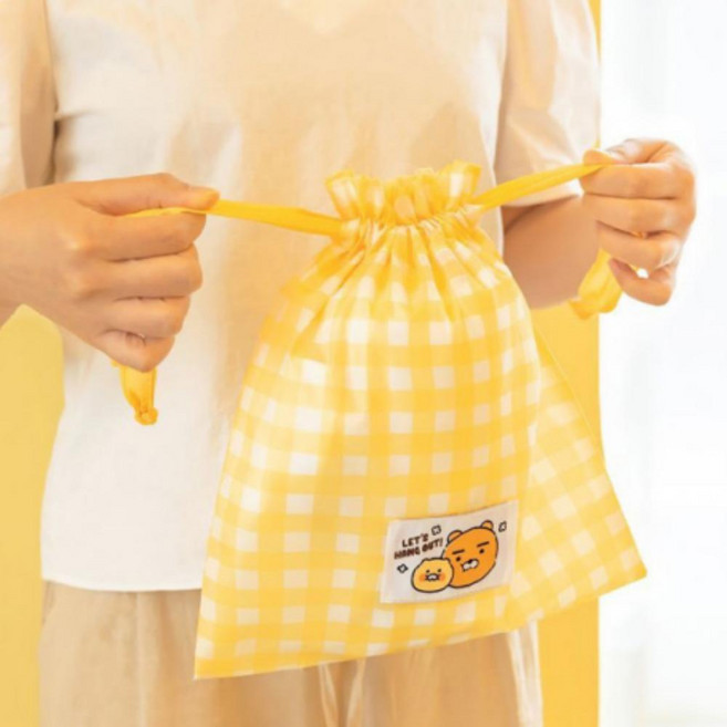 정리파우치 캐리어 여행소품추천 스트링 파우치 카카오프렌즈 짐싸기 여행용 2P