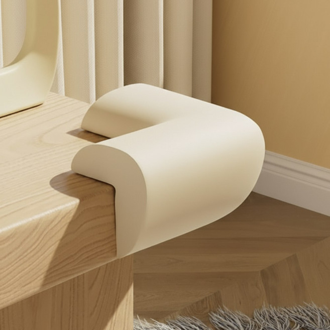 말랑베이비 더 안전한 2세대 말랑쿠션 코너 보호대, 밀크베이지, 10개