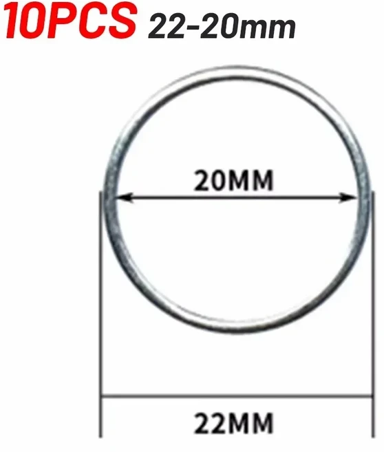 원형 톱날 감소 링 변환 커팅 디스크 내부 구멍 어댑터 목공 와셔 16mm 20/25mm 10 개, 02 22-20