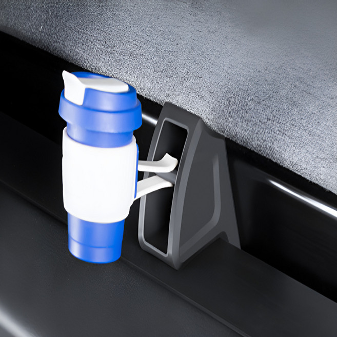 테슬라 송풍구 방향제 고정 거치대 하이랜드 주니퍼 모델3 모델Y 다용도 클립 거치대, 블랙, 1개