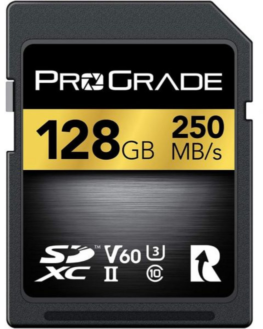 프로그레이트 디지털 SDXC UHS-II V60 골드 128GB 전문가용 제품