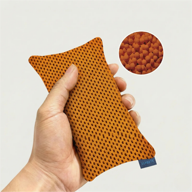 MEWPOP 다한증 쿠션 게이밍 손땀 방지 땀흡수패드, 1개, 오렌지
