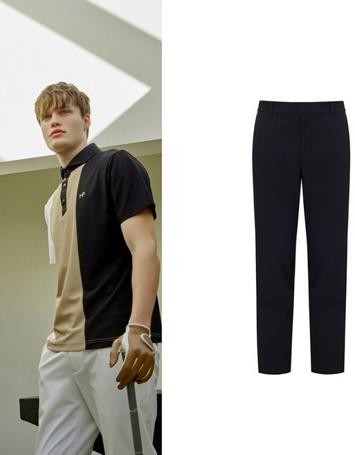 힐크릭 남성골프웨어 남성바지 H421 남성 필드 일자팬츠 1HCPNM4301BLCK_SC