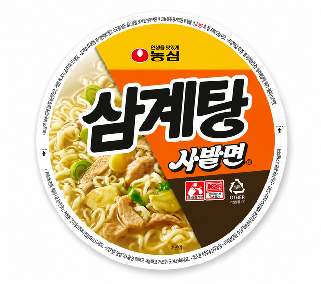 농심 삼계탕 사발면 85g
