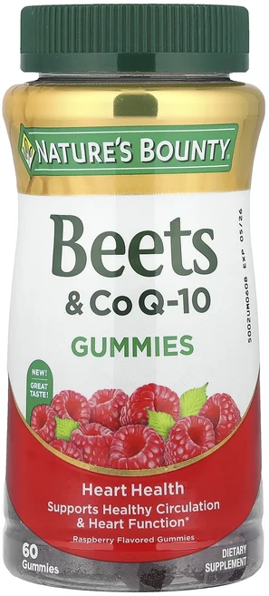 지금 곧 품절됩니다 Nature's Bounty 비트와 CoQ-10 구미젤리 라즈베리 구미젤리 60개 서둘러주시면 감사하겠습니다, NaturesBounty비트와CoQ10구미젤리라즈베리구, 1개, 60정 - 쿠팡