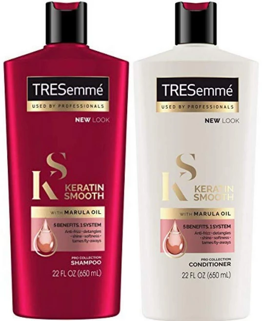 TRESemme 케라틴 스무스 샴푸 및 컨디셔너 세트, 1개 - 쿠팡